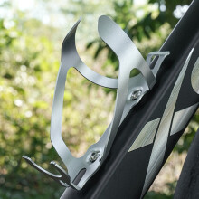 (Silver) Universal Alu Cycling Bottle Cage for E-Bikes (50 chars)