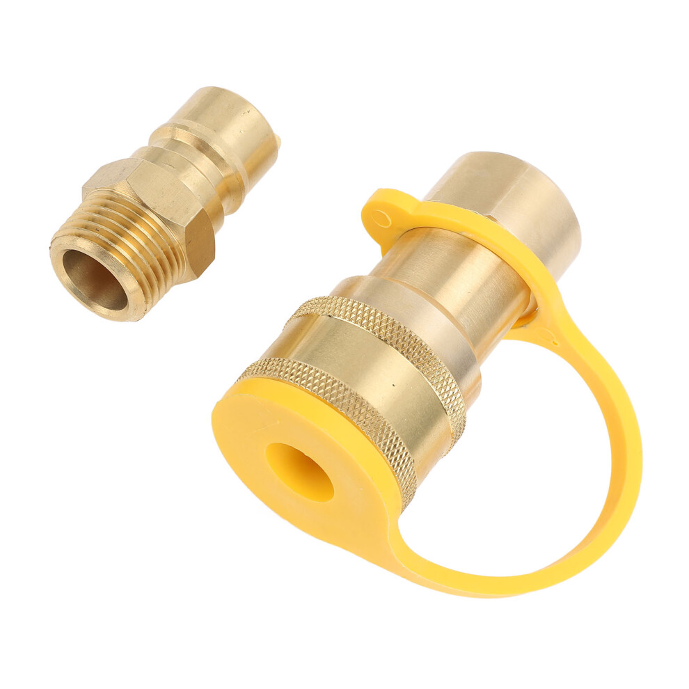 3Pcs Brass Gas Quick Connect Fittings 1/2In For Rv, Trailer, Van 8401390857748