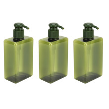 3 Stück 280ml auslaufsichere Pumpflaschen | Anthrazitgrün, Reisen & Schönheit