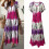Γυναικείο φόρεμα παραλίας, μακρύ, boho, tie-dye, με κοντό μανίκι και V λαιμόκοψη, με 4