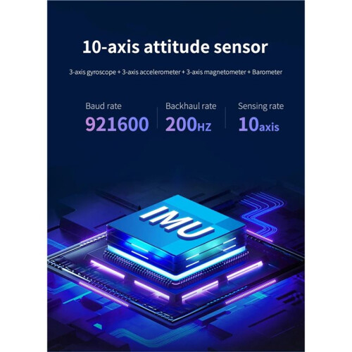 ROS 10-Axis IMU Inertial Navigation Module AHRS Sensor with Accelerometer Gyroscope Magnetometer for Jetson Raspberry Pi 2
