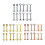 Stainless Steel Stud Earrings 12 pcs 16G 7