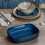 Mason Cash Rectangle Baking Oven Dish 23cm Stoneware Reactive Glaze Blue 1.2L Oven Safe 2