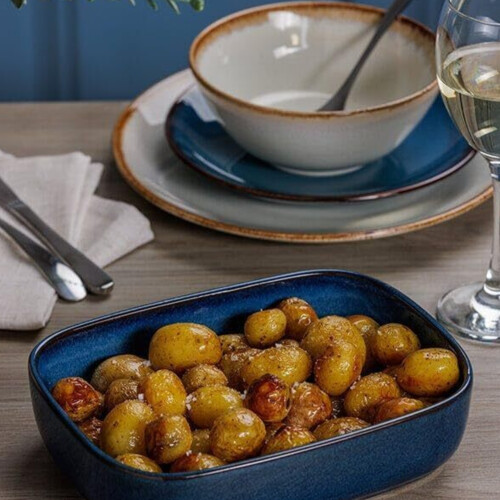 Mason Cash Rectangle Baking Oven Dish 23cm Stoneware Reactive Glaze Blue 1.2L Oven Safe 2