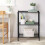 3-Tier Detachable Storage Rack Black Corrosion-Resistant 8