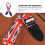 Raindrops Practical Guitar Strap with UK Flag Design for Comfortable Performance Multi Color 2pcs Adjustable 3