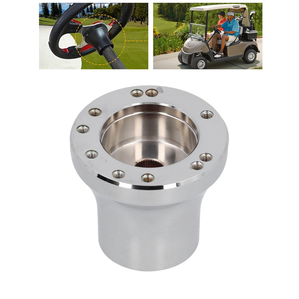 Golf Cart Steering Wheel Adapter For Ezgo Txt/Rxv 1994ÂUp Replacement Silver 8121390858575