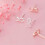 Sterling Silver Stud Earrings Rose Gold 1 Pair 2