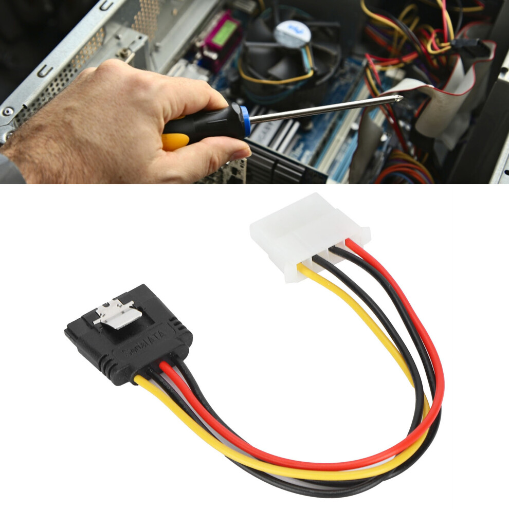 10 Pcs Sata To Ide Power Splitter Cables Pvc Big 4Pin To 15Pin 8771390858749