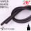 Universal 28" 70cm Cut Size Vehicle Replacement Rubber Wiper Blade Refill 3