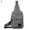 Ανδρική τσάντα ώμου Messenger από καμβά, casual, cross body, καφέ 6
