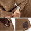 Ανδρική τσάντα ώμου Messenger από καμβά, casual, cross body, καφέ 7