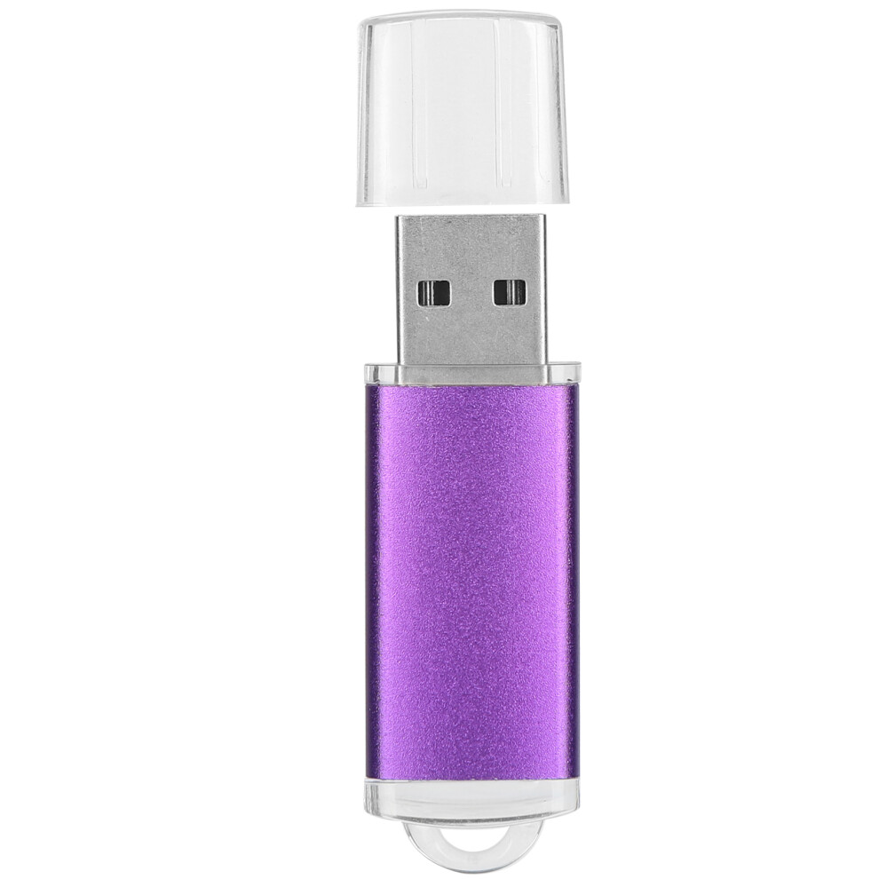 8Gb Aluminum Usb 2.0 Flash Drive With Led Indicator Purple 8461390859401