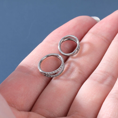 Titanium neus septum klikpiercing 16G 2