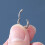 Titanium neus septum klikpiercing 16G 6