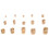 400Pcs Threaded Inserts,M2/M2.5/M3/M4/M5/M6 Thread Knurled Nuts Assortment Kit,Heat Set Insert for Plastic 3D Printing 3