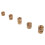 400Pcs Threaded Inserts,M2/M2.5/M3/M4/M5/M6 Thread Knurled Nuts Assortment Kit,Heat Set Insert for Plastic 3D Printing 1