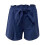 Plus size dameshorts med høj talje, løs pasform, blå 2