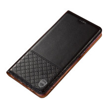 Leather Wallet Case with Magnetic Flip Closure RFID Blocking Card Slot and Stand for iPhone 15 Pro Max