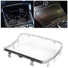 2X Center Console Water Cup Frame Chrome Trim A2056830900 for W205 C205 C253 X253 2015-2021 A2056800310