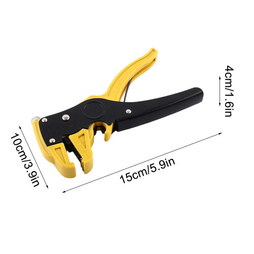 Auto Wire Stripper & Cutter, Self-Adjusting, 0.2–6.0mm, S55C Blade, for Electrical/Telephone Lines, with Cutting Function 1