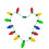Collier de carnaval LED avec 13 ampoules, 3 modes d'éclairage, 115 cm 2
