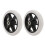 6 Inch Grey Widened Wheelchair Front Caster Wheel 2PCS Replacement 1