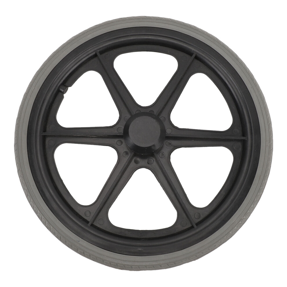 Gray Non-Slip Silent Rubber Wheelchair Tire 35Cm Replacement Wheel