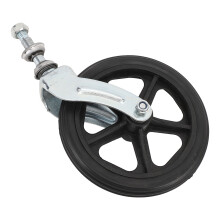 6-Inch Steel Wheelchair Front Wheel with Fork Replacement Parts