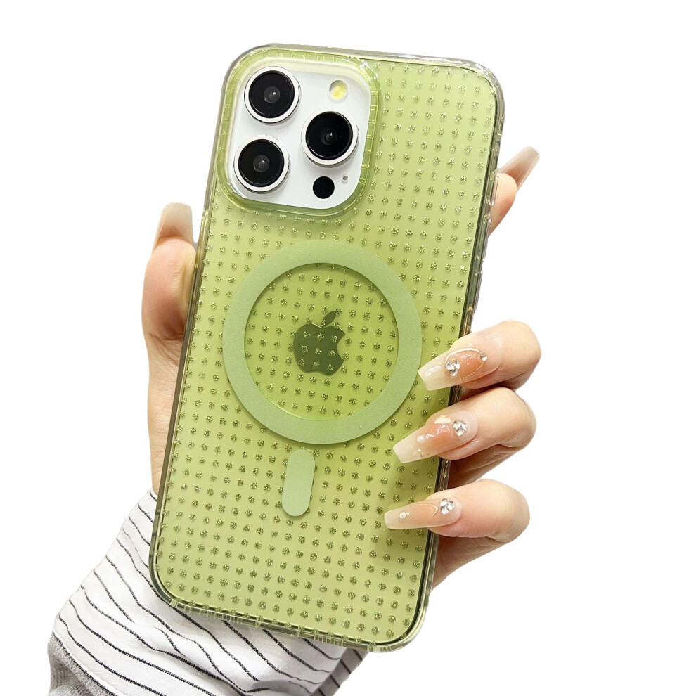 Case For Iphone 16 Pro Max Magsafe Magnetic Lock Shockproof AntiâSlip Slim Protective Cover Green 9771547611158