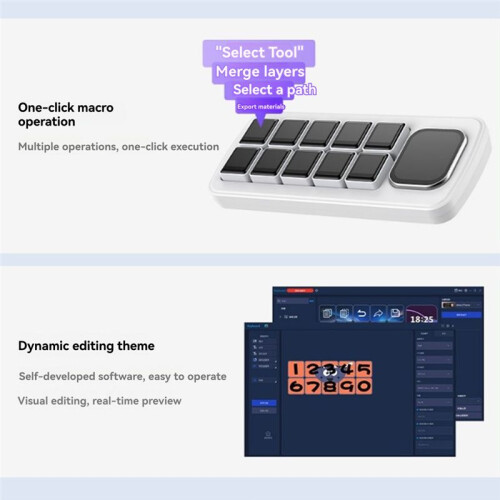 Waveshare AI Voice Control Panel Multi-Function Panel Recognition Interaction Multi-Screen Display for Xiaozhi Deepseek White 2