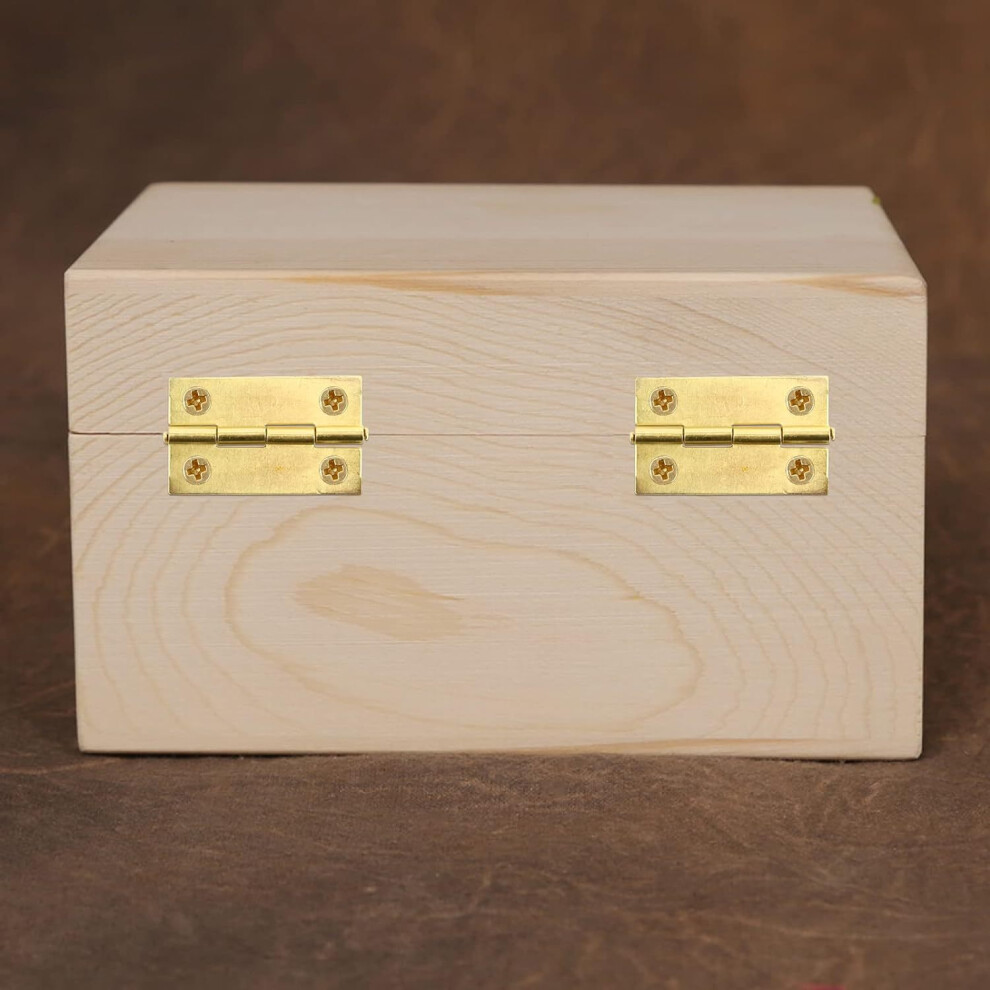 (Yellow, 6 Points) Durable Iron Bifold Hinges For Folding Tables 6001832534903