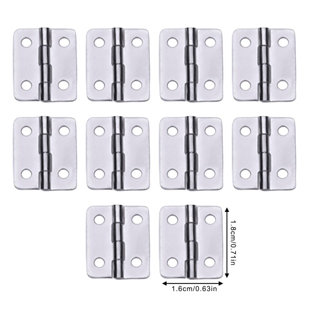 (Silver, 6 Points) Durable Iron Bifold Hinges For Folding Tables 6001832534880