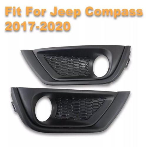 Front Bumper Fog Light Cover for Jeep Compass 2017–2020 1