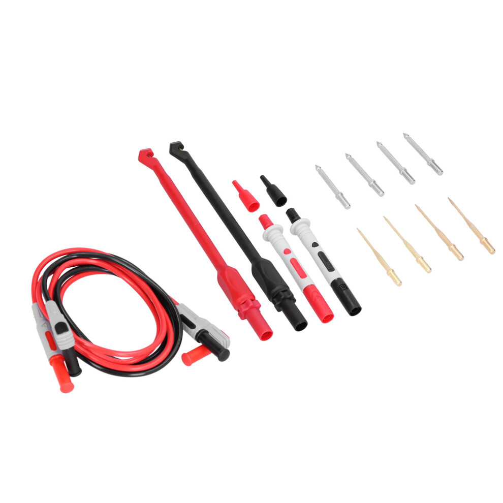 P1033b Test Lead Kit Replaceable Needle Hook For Multimeter, Brass & Silicone 4991390861752