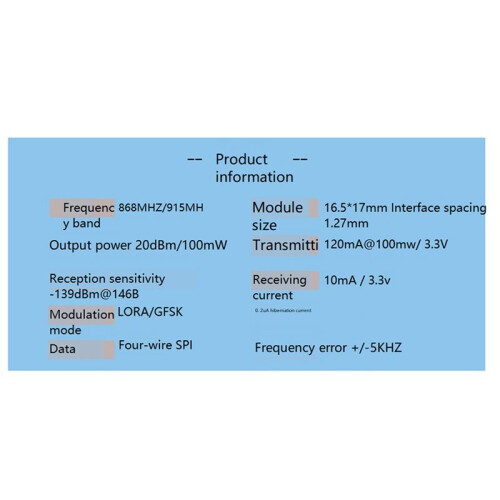 3X Lora Module SX1276 Wireless Transceiver Module Spread Spectrum Long-Range Wireless Communication(868Mhz) 2