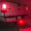 2X Luz de Freio Defumada de 15 LEDs de 2 Polegadas DRL Trailer Hitch Cover Encaixe Reboque e Transporte com Pino 12V 5