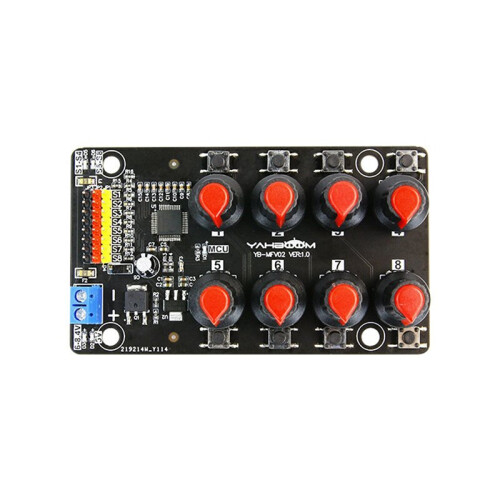 2X Eight-Way Servo Controller Robot Arm Test Board Driver Knob 8-Way Pwm Development Industrial Control Debugging Board 2