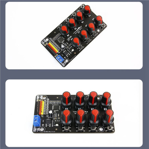 2X Eight-Way Servo Controller Robot Arm Test Board Driver Knob 8-Way Pwm Development Industrial Control Debugging Board 2