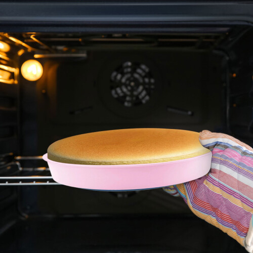 1 Pcs Baking Silicone Cake Pan, Cheesecake Water Bath Protector, Round Silicone Springform Pan for Cheesecake Baking Mold 2