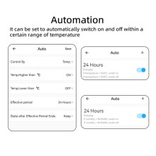 3X Ewelink Interruttore di Temperatura Intelligente WIFI 20A con Sensore di Temperatura Monitoraggio Della Temperatura In Tempo Reale per Acquario