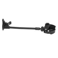 Adjustable Suction Cup Hair Dryer Stand for Mirror & Tile - ABS & Steel