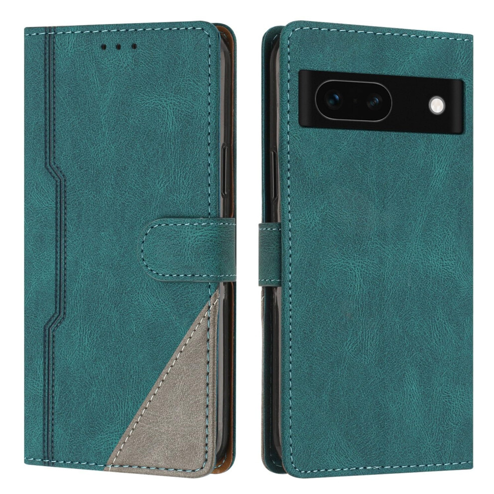 Wallet Case Pu Leather Flip Cover With Card Holder, Magnetic Closure And Wrist Strap For Google Pixel 8A Green 9330225057949