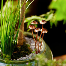 3X Piquets de Jardin Décoratifs en Métal en Forme de Champignon, Parfaits pour la Décoration Extérieure Du Printemps