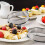 36 Pack 4 Polegadas Double Rolled English Muffin Rings, Aço Inoxidável Crumpet Rings, Tart Rings, Round 6