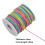 2X Elastic Cord, Beading Cords Threads, Rainbow Color Stretch String Cord, Fabric Crafting String for Bracelet 4