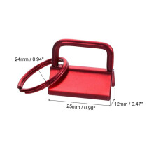 40 Stuks Sleutelhangerhardware met Sleutelhangerringen voor Tassenband, Rood