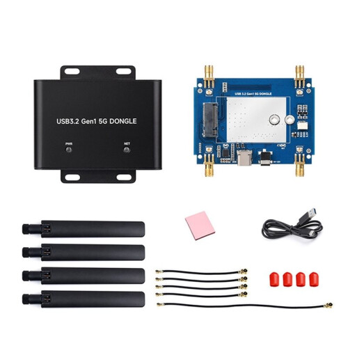 2X Usb3.2 Gen1 5G Communication Expansion Board with Case Supports for Simcom/Quectel M.2 Module for 3042/3052 1