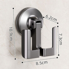 Suction Cup Bathroom Slipper Rack Wall-Mounted No Drilling Required Toilet Storage Shelf Single Layer Slippers Hanger