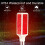 4pcs Solar Lights Outdoor, Waterproof Driveway Markers Reflective, Warning Flash Light with 2 Lighting Modes Red 3